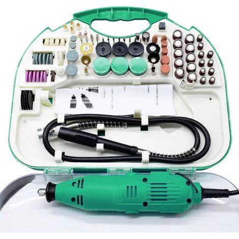 Mini Smerigliatrice Elettrica 130W Fresa Drill in Valigetta Strumento Rotativo (1/5)