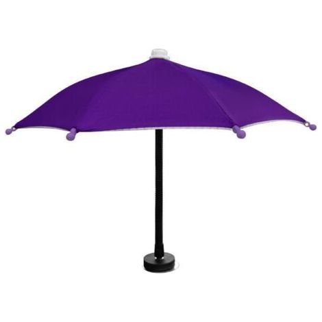 Parapluie magnétique pour téléphone portable, réglable et pliable, idéal pour la plage et l'extérieur (rose) (1/5)