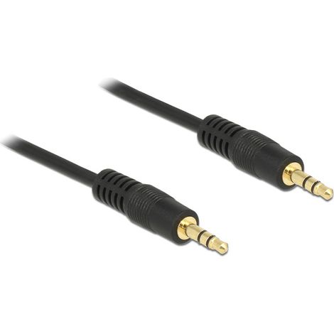 Câble audio - DELOCK - Mini Jack (M) - 50 cm - Noir - Stereo