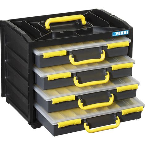 KLEINTEILE-MAGAZIN SORTIMENTS-KASTEN SCHUBLADEN SCHUBLADENBOX FERVI C313
