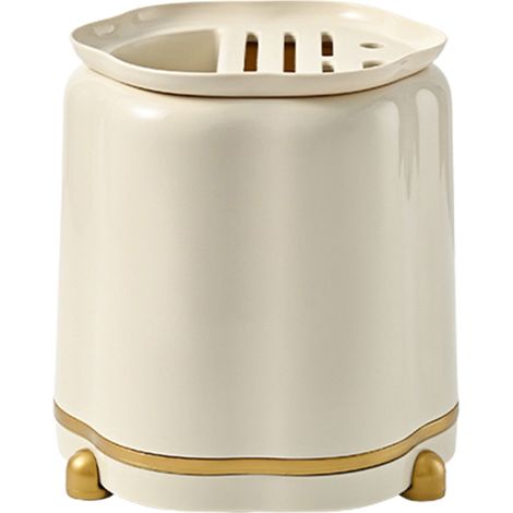 Support Pour Couteaux - Bloc De Rangement Rotatif 360° - Sans Couteaux - Pour Comptoir Cuisine - Détachable Et Évacuation D'Eau - 1 Pièce (1/5)