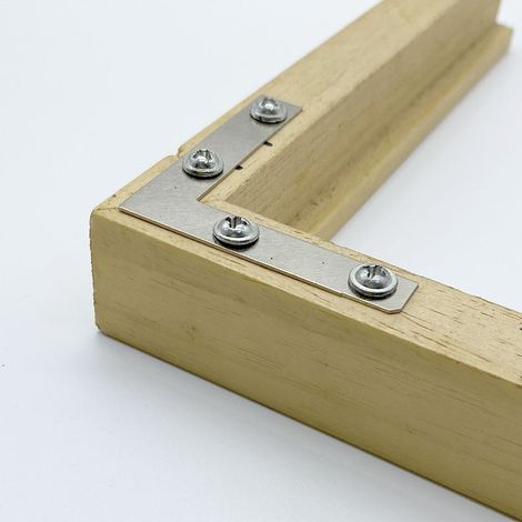 Eckverbinder für Holzbilderrahmen, Hardware-Zubehör, 90°-Winkel, Befestigungsteile für Möbeldekoration, Metallbleche. (1/5)