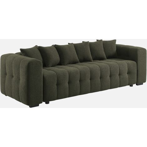 Sofá cama con textura bucle y baúl. 3 plazas (1/5)