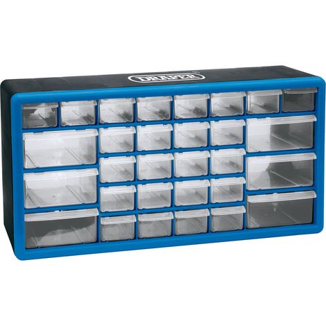 Module de rangement 30 tiroirs, Bleu (1/5)