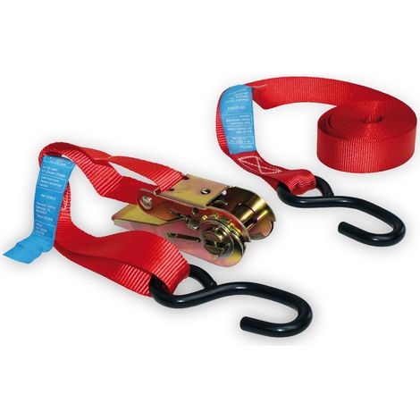 LAS Spanngurt 10317, 500x2,5 cm, mit Ratsche, nach EN 12195-2:2000