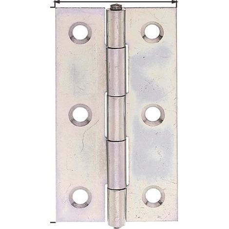 Scharnier 64,0x34mm Stahl roh galv. gelb verz. Ausführung: schmal GAH (1/4)