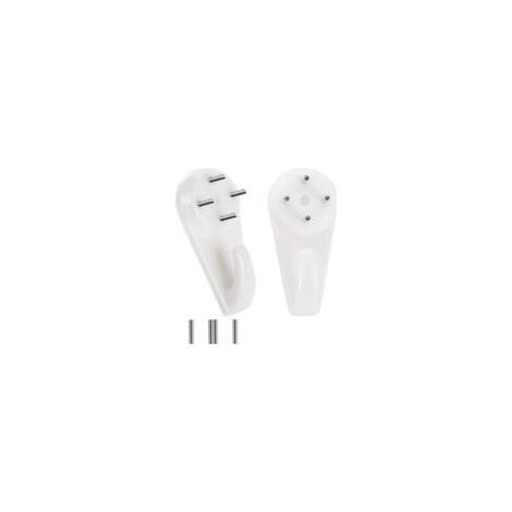 40 Picture Hooks for Concrete/Plaster/Hard Walls, for Hanging Pictures, Tapestries, Clocks and Heavier Items (1/5)