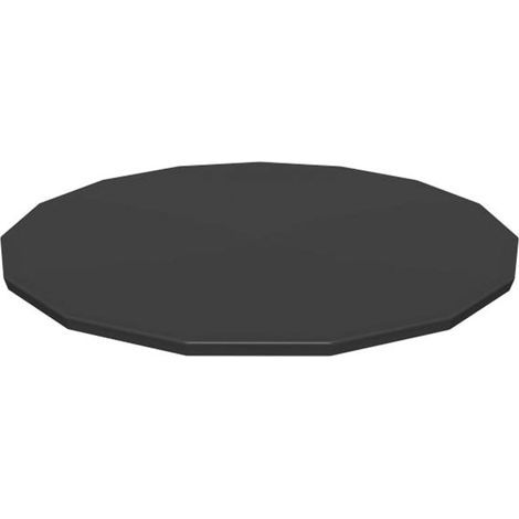 Couverture de piscine ronde, couverture de piscine à cadre pour piscine hors sol, protection imperméable pliable pour piscine extérieure de complexe, diamètre 305 cm (1/4)