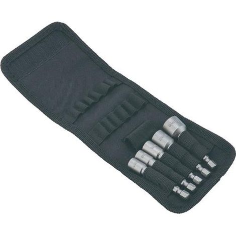 TECWERK Steckschlüsselsortiment 5-tlg.SW 6/7/8/10/13mm Antr.1/4 Zoll 6KT E6,3 TECWERK