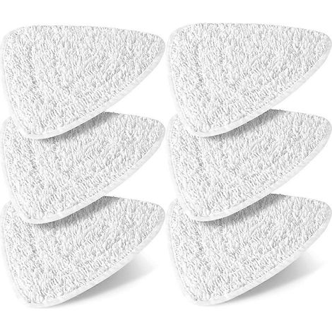 Lot de 6 chiffons de rechange pour aspirateur vapeur Vileda Steam Plus, compatibles avec le nettoyage des sols Vileda. (1/5)