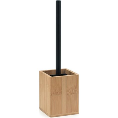 PORTA SCOPINO WC DA APPOGGIO IN BAMBU NATURALE MODELLO BONNIE - DIM. CM (LXPXH): 10X10X36,5 - LEGNO NATURALE  - GDY