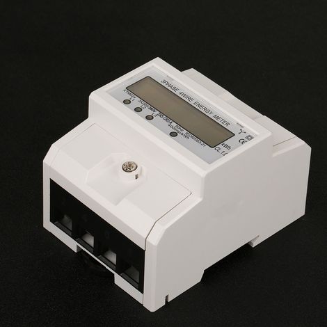 Dreiphasiger 4P-LCD-Energiezähler auf DIN-Schiene XTM024 (3x220VA) (1/5)