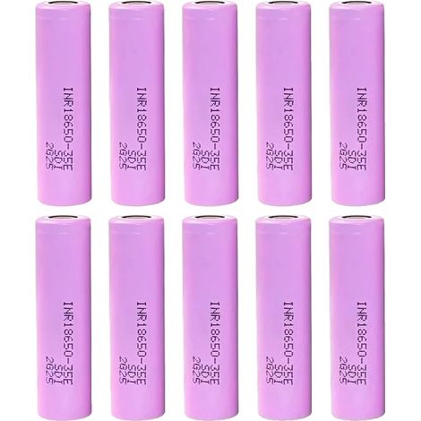 Batería 18650, capacidad de 3500 mAh, recargable de 3,7 V, 10 unidades. (1/2)