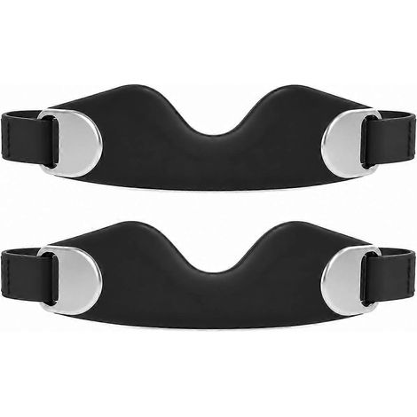 Genouillères de soutien silicone violettes, lot de 2 bandes antidérapantes légères, pour hommes femmes course à pied basketball (noires) (1/5)