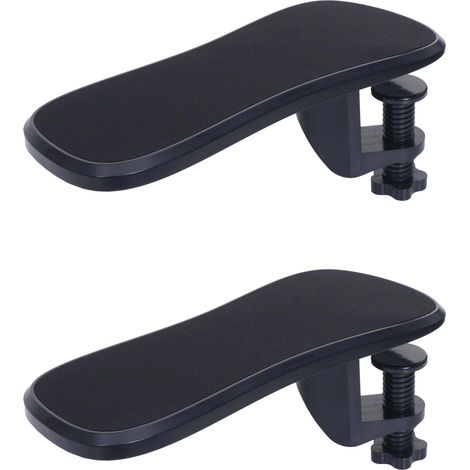 [NEUWERTIG] 2er-Set Armauflage HHG-673, für Schreibtisch Arm-/Handgelenkstütze Handgelenkauflage Ablage ergonomisch verstellbar