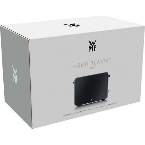 WMF 04.1421.0071 Stelio Tostapane 2 Fette 7 Livelli Doratura Potenza 1050 W colore Nero