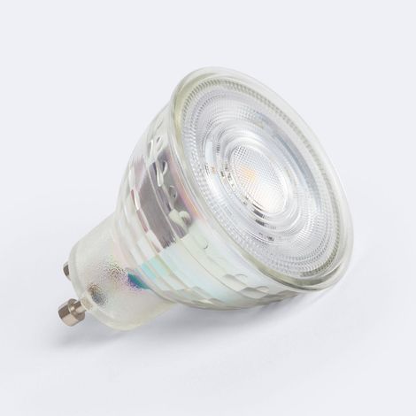 Bombilla LED GU10 5W 500 lm Cristal 60º No Flicker 2700K Blanco Cálido