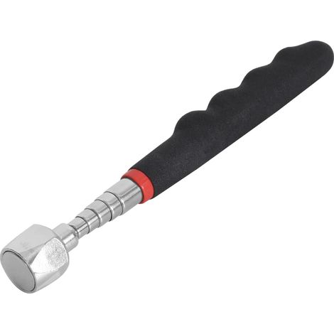1 Outil De Ramassage Aimanté Télescopique, Acier Inoxydable, Poignée Antidérapante, 18-80cm, Pour Garage Et Atelier