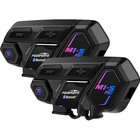 Intercom de casque de moto, capacité de 8 pilotes, Bluetooth 5.0, design étanche (1/5)