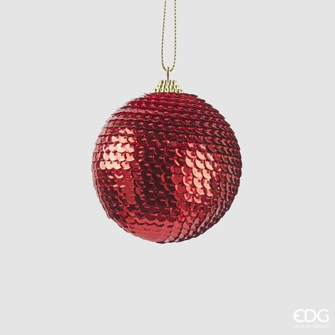 EDG Addobbo Palla Squame Rosso D 7 C4