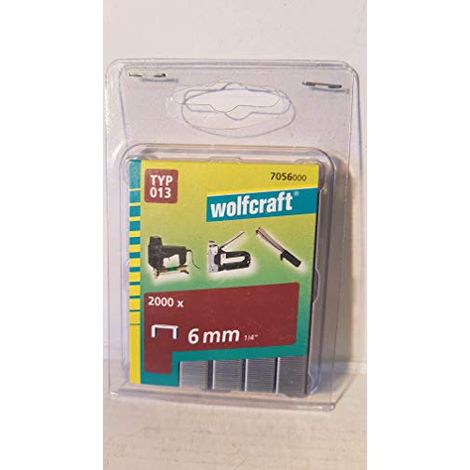 wolfcraft Punti dorso largo, tipo 013 I 7056000 I Ideali per il fissaggio di tessuti e listelli di legno (1/2)