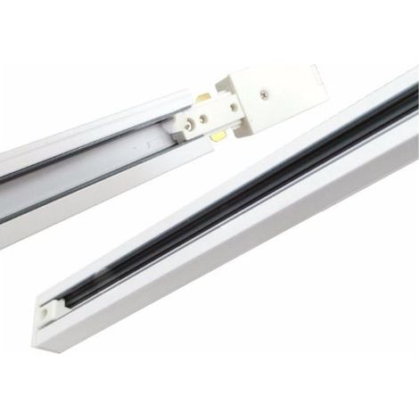 Rail Monophasé pour Spot LED 1m BLANC - SILAMP