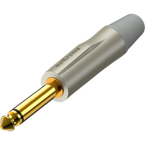 Conector jack mono de 6,3 mm Roxtone PJ2X-SG (1/3)