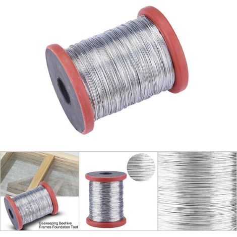 Rolle 500g Edelstahl-/Eisendraht für Bienenstock-Werkzeuge und -Rahmen (Metalldraht)