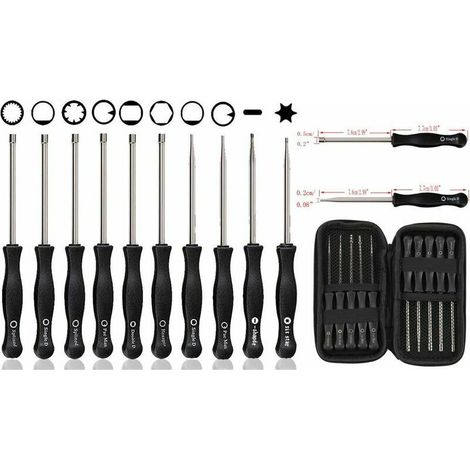 Set di 12 attrezzi per la regolazione del carburatore per motoseghe, set di cacciaviti per la regolazione del carburatore di motoseghe a 2 tempi, set di cacciaviti Pacman/Single D per Poulan, Husqvarn