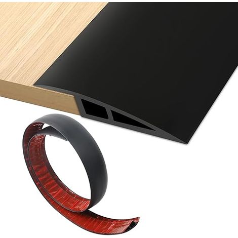 Adhesive Threshold Bar 1.2 m, PVC Transition Profile, Level Catch Threshold Bar (7 to 13 mm), Adhesive Door Sill and Threshold Ramp for Floating, Tiles and PVC Flooring (1/5)