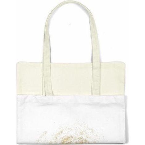 Sac shopping - Bonamaison - Coton - 48x55 cm - Blanc (1/4)