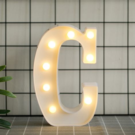 Letras LED iluminadas sobre un soporte con luces brillantes, luz nocturna para cumpleaños, Navidad, bodas, decoración del hogar, fiestas o bares. (1/5)