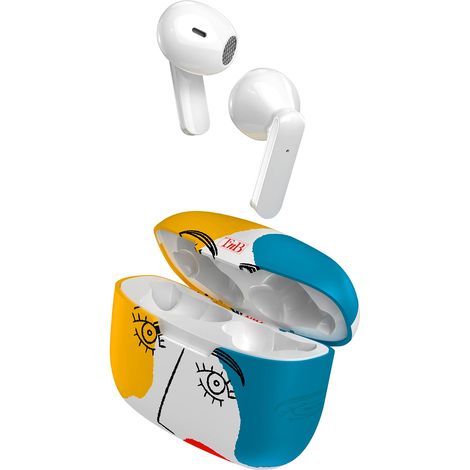 T'nB - Cuffie wireless Bluetooth di collezione esclusiva, forma semi-in-ear, lunga durata della batteria fino a 10 ore de di ascolto, microfono integrato - design artistico
