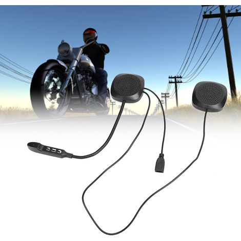 Casque moto Bluetooth 5.0 avec micro, kit main-libre et son stéréo pour appels