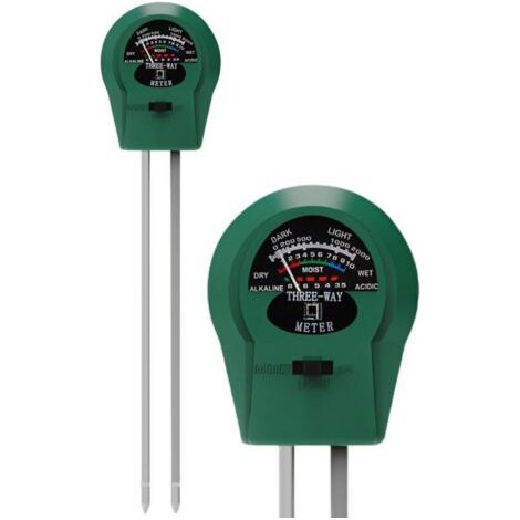 Testeur Humidité Plante, 3 en 1 Humidité/Fertilité/Ph Metre Hygrometre Phmetre Capteur Humidité pour Plante Jardin Pelouse Ferme Intérieur et Extérieur (Pas Besoin De Batterie) (1/4)