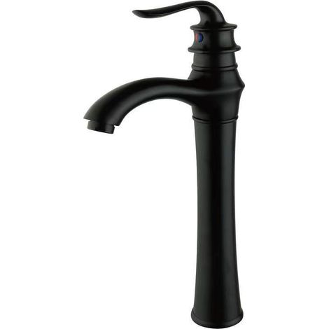 Factory direct sales of European antique style washbasins and faucets, hot and cold retro style countertop basins, washbasins, handwashing basins, splash-proof gold-black teapot tall style.