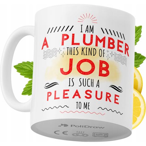 Mug humoristique pour plombier, avec un texte amusant et un design graphique original. Idéal pour les anniversaires, les fêtes et les occasions spéciales. Mug premium pour la maison, le bureau et le t (1/5)