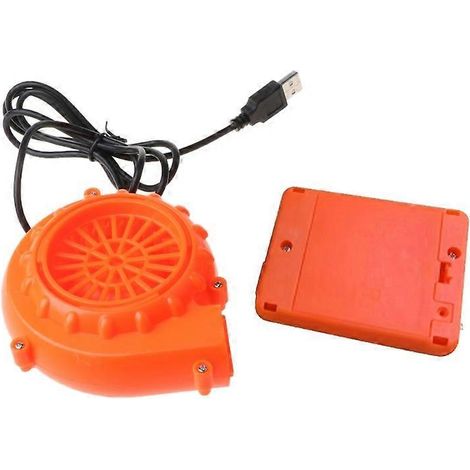 Mini ventilateur soufflant portable avec batterie rechargeable pour costume gonflable mascotte, barbecue, usage domestique, transport facile.