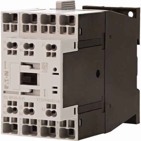 Contacteur puissance 4 AC 1: 45 A 1F1O 110V 50Hz 120V 60Hz Bornes Push In 000199305 EATON DILMP45 11(110V50HZ,120V60) PI