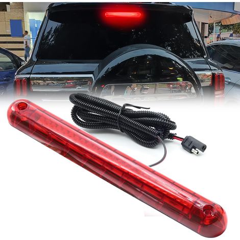 Barre de feux arrière de frein de remorque, universel Feu de Freinage Supplémentaire avec câble de connecteur SAE, 24LED Feu Stop, feux arrière étanches, 12v Rouge (1/5)