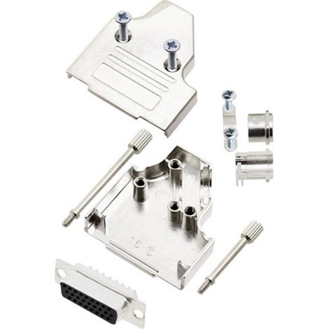 encitech MHDM35-15-HDS26-K 6355-0060-12 D-SUB Buchsenleisten-Set 180 ° Polzahl: 26 Lötkelch 1 Set