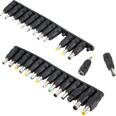 Lot de 28 connecteurs adaptateurs secteur universels multifonctionnels CC 5,5 mm pour ordinateur portable (1/5)