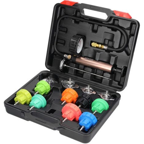14pcs Pressure Testers Universal Cooling System Tester Radiator and Cooling System Tester for Cars, Motorcycles, and Trucks (1/4)