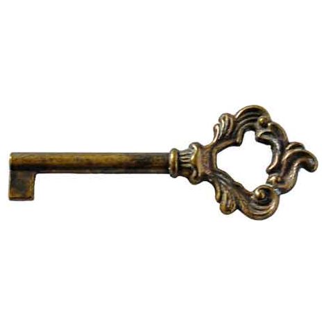 CLÉ POUR MEUBLES '7009' 31x81 mm - Patiné antique
