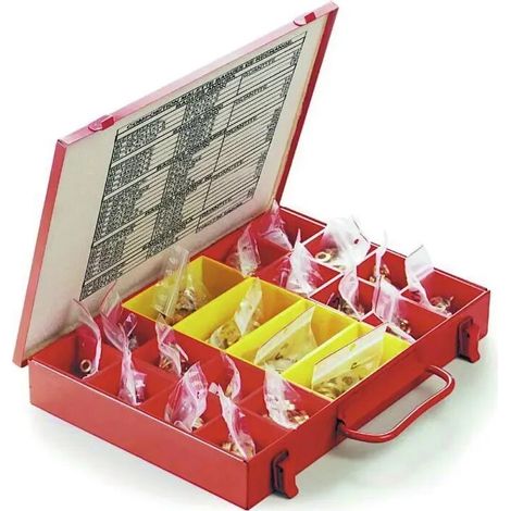MALLETTE 360 BAGUES + 49 BUTEES COMPOSITION METALLIER