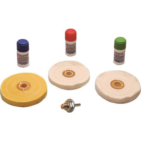 Kit de Polissage pour Métal Doux 7 pcs - Accessoires Complets - Finition Brillante et Protection - D-Work