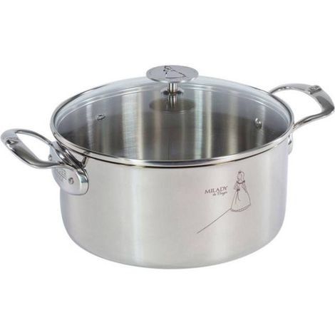 Faitout inox 20cm avec couvercle - De Buyer - 3427.20 (1/2)