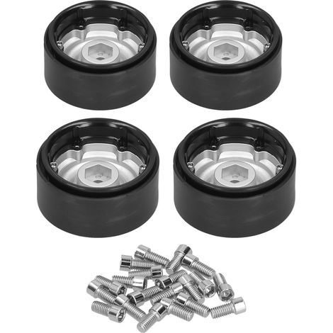Satz mit 4 Beadlock-Radnaben aus Metall für AXIAL/TRX4/GEN8/MST/hspSilver RC-Cars (1/5)