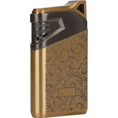 Briquet électrique coupe-vent à double arc, sans flamme, pour collectionneurs (bronze) (1/5)