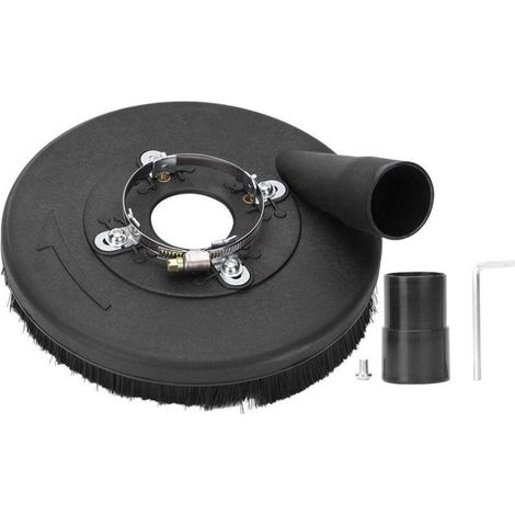 Staubschutzhaube für Winkelschleifer, 7-Zoll-Staubabsaugungsschutzhaube für 180/230-mm-Winkelschleifer, Betonbrecher B-180G-Crezuo